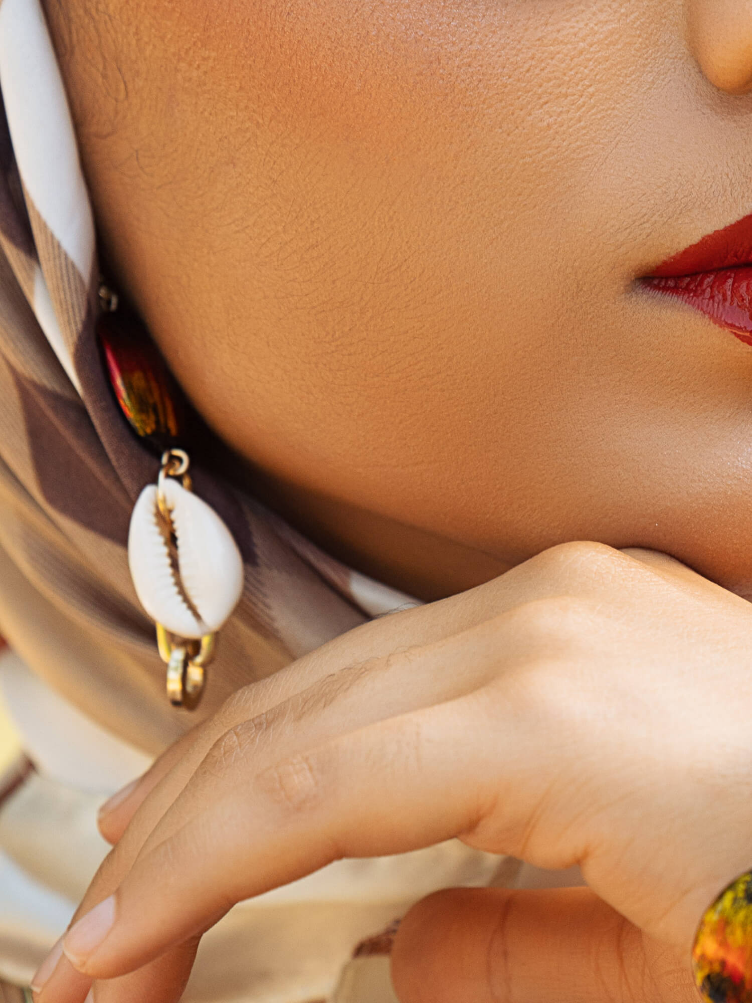 Flame Cowrie Earrings - HUBBIQ