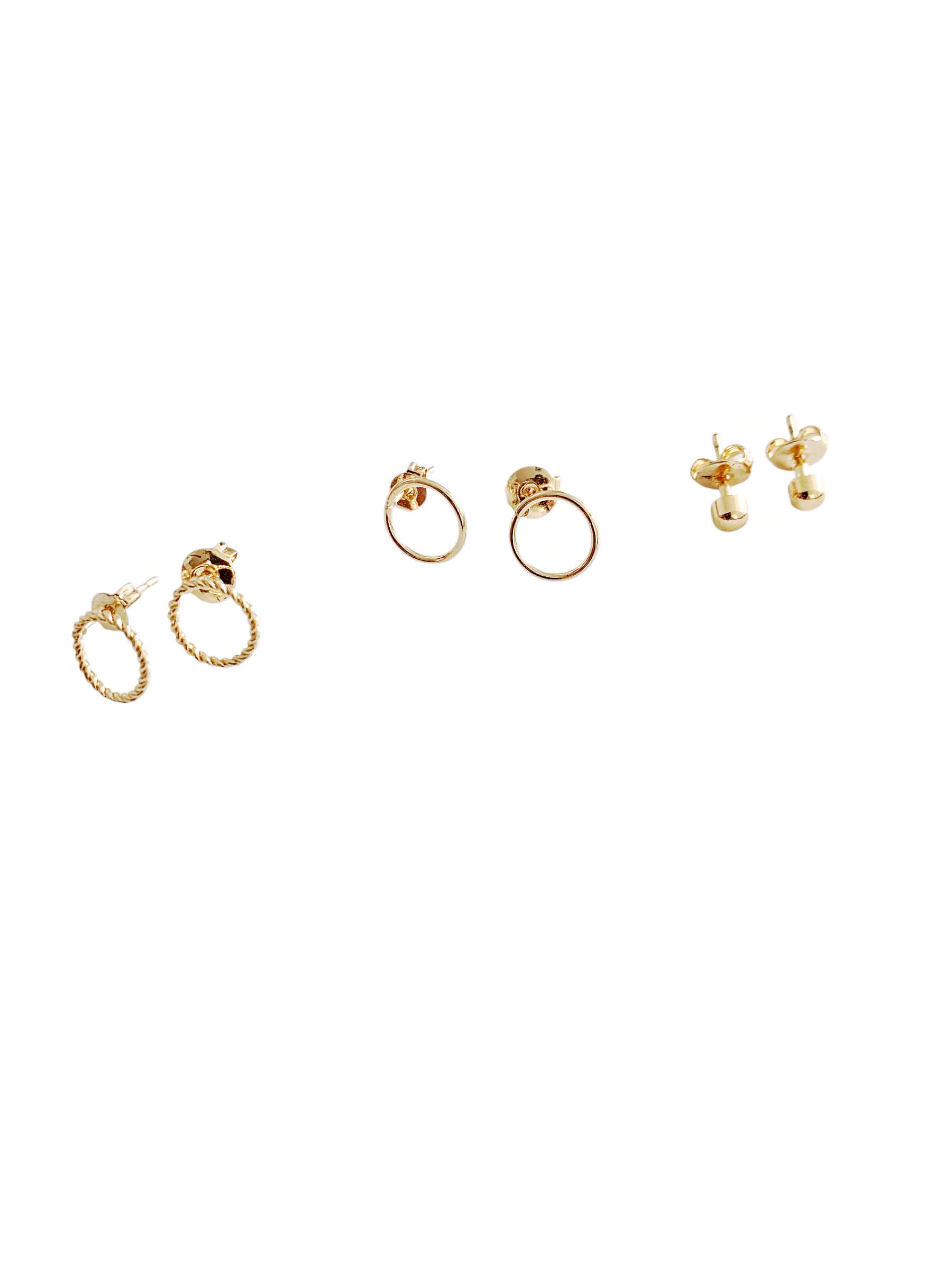Dots Gold Studs - HUBBIQ