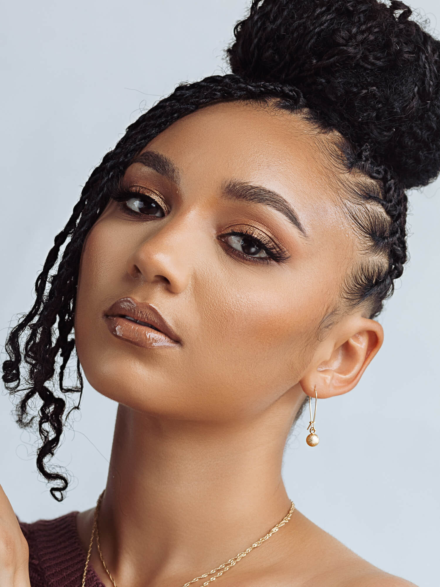 Gold Ball Drop Earrings - HUBBIQ