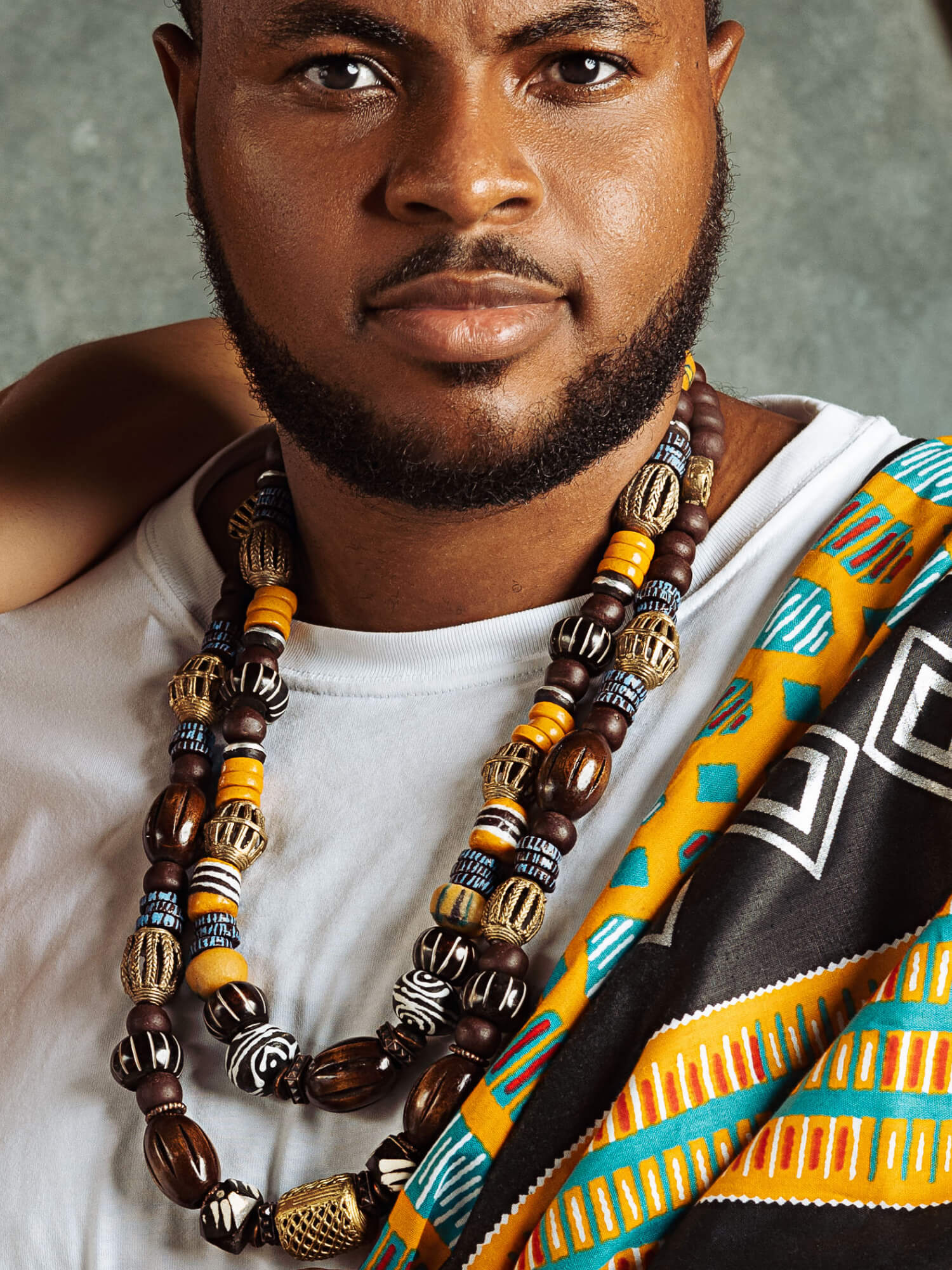 Royal Brown Men's Layered Necklace - HUBBIQ