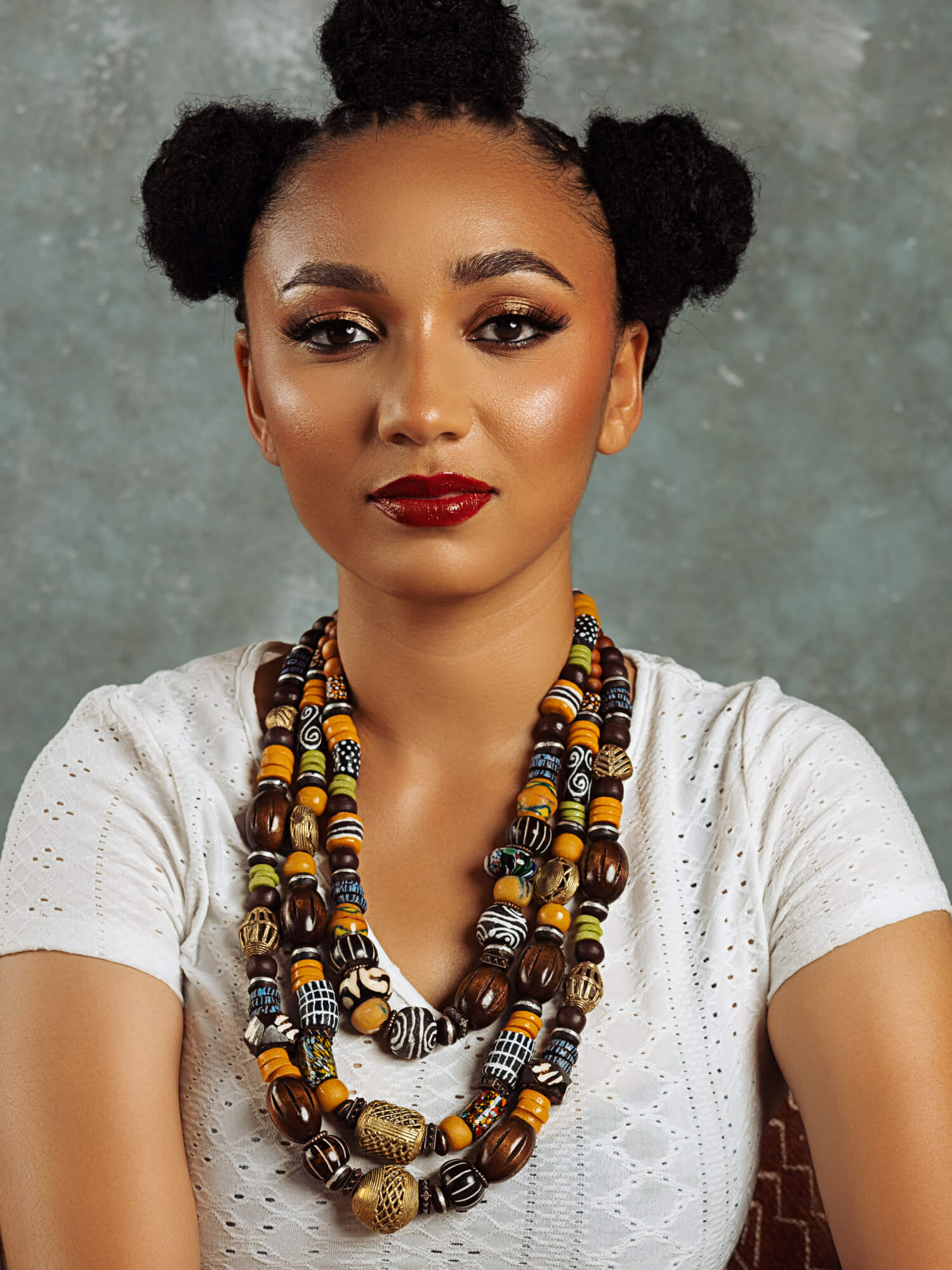 Royal Brown Women's Layered Necklace - HUBBIQ