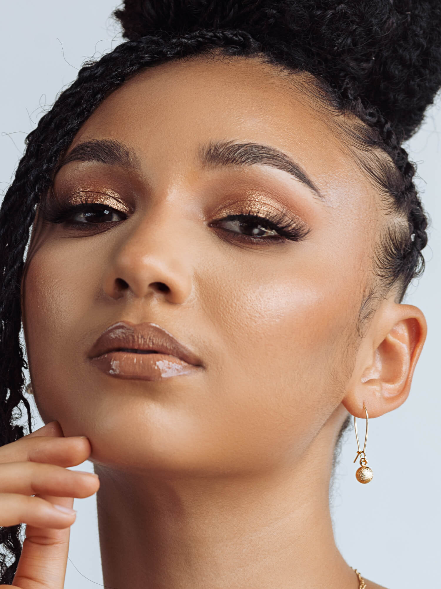 Gold Ball Drop Earrings - HUBBIQ