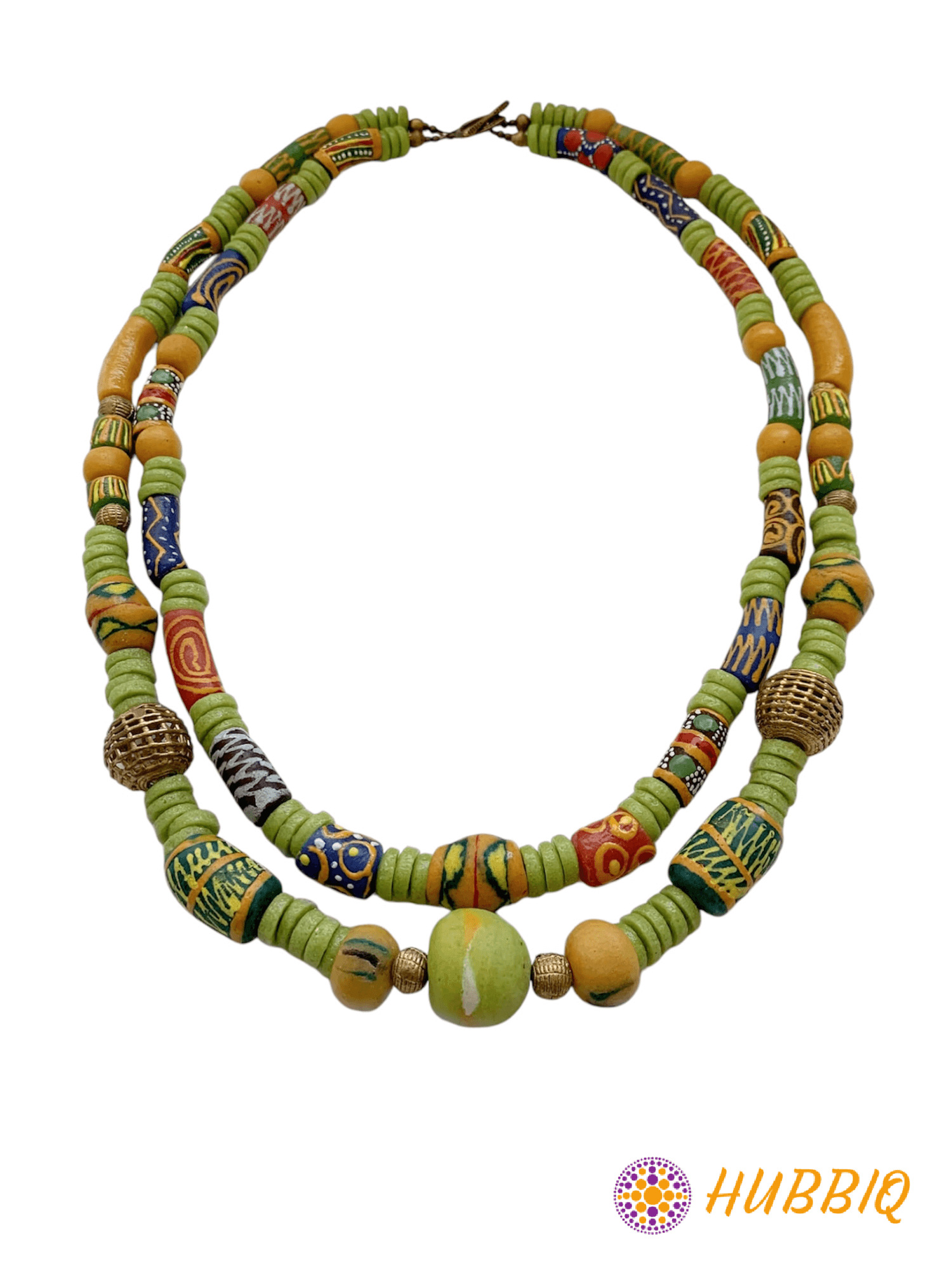 Royal Green Layered Necklace - HUBBIQ