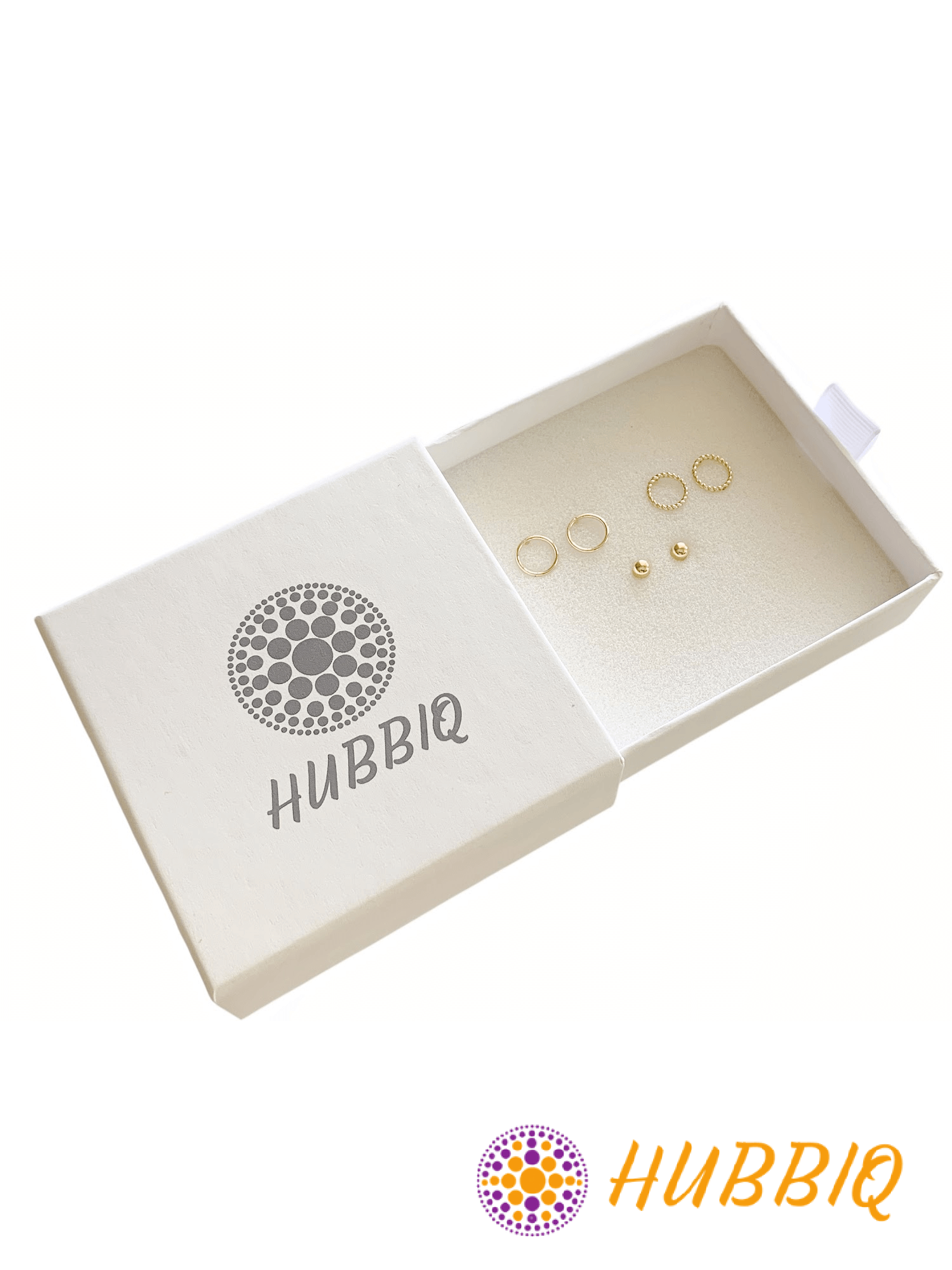 Dots Gold Studs - HUBBIQ