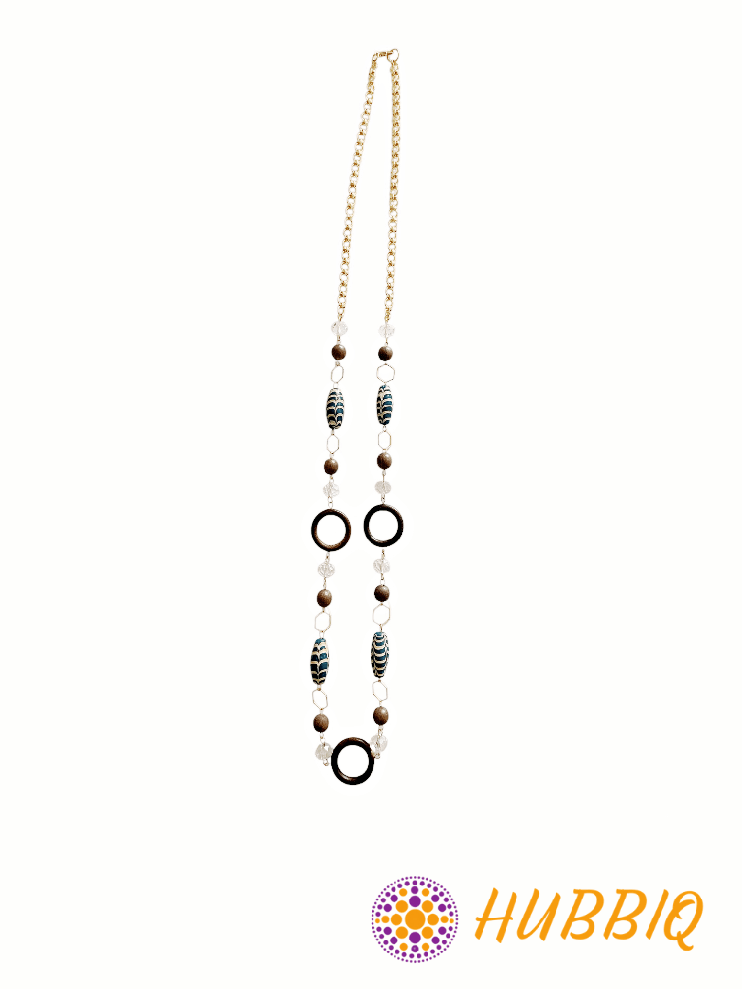 Sea Blue Fern Necklace - HUBBIQ