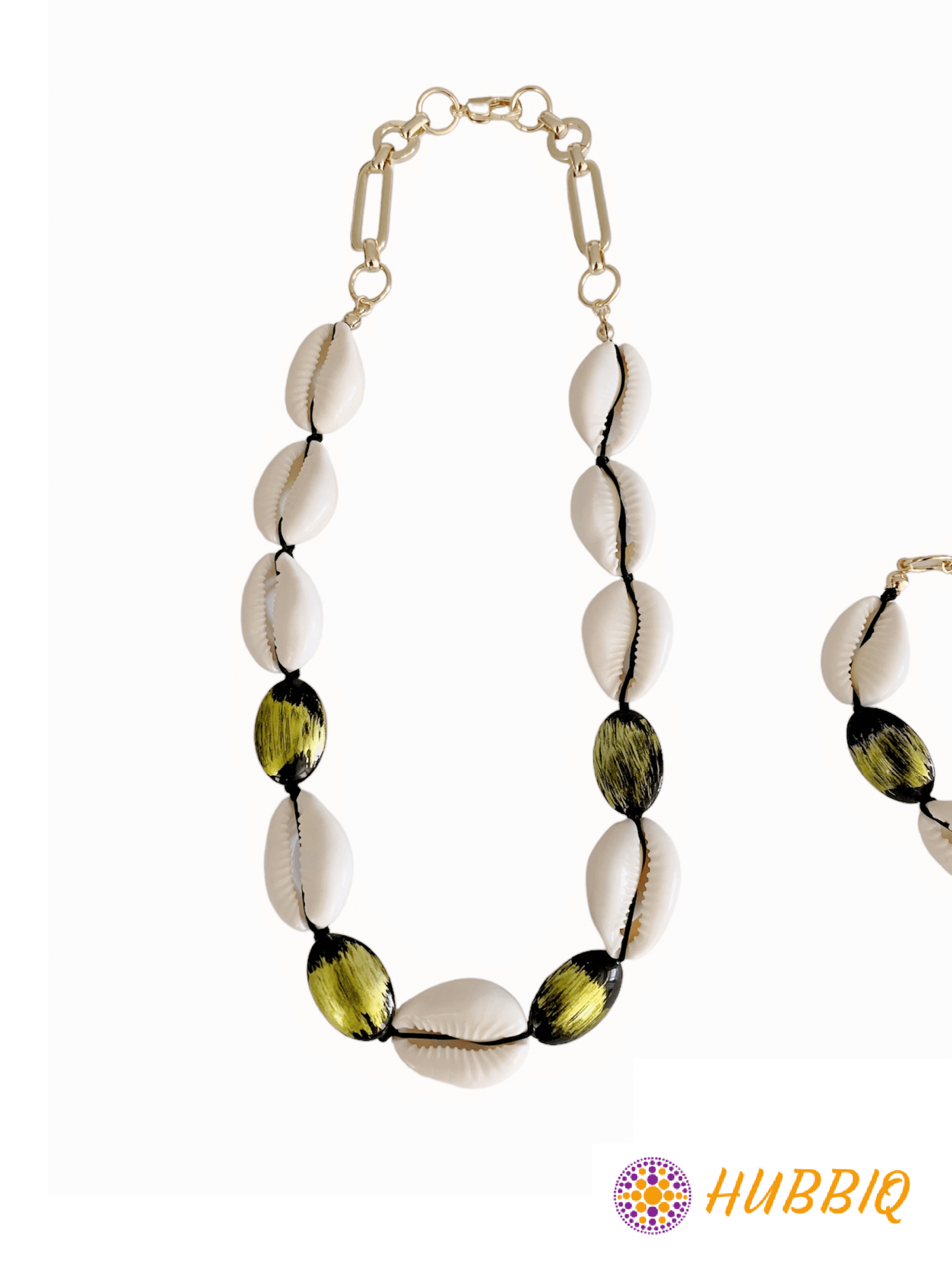 Men's Foliage Cowrie Necklace - HUBBIQ