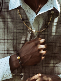 Men's Beaded Shamballa Bracelet - HUBBIQ