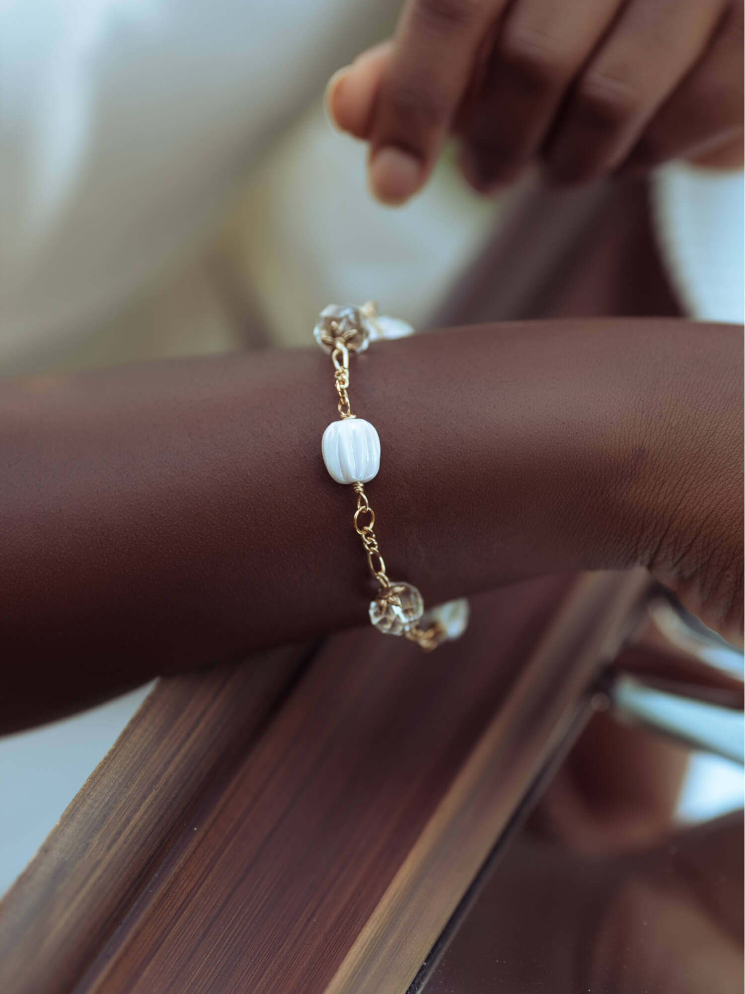 'Star Of David' Pearl Bracelet - HUBBIQ