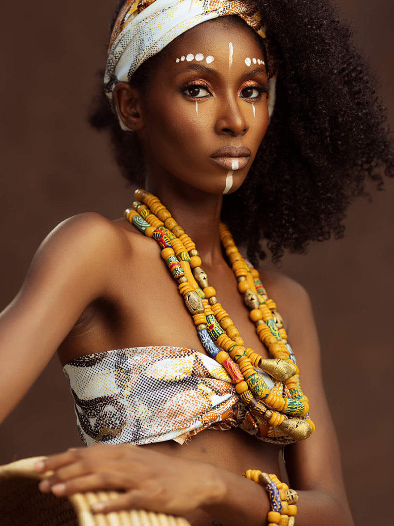 Ashanti Layered Necklace – HUBBIQ - Main Image