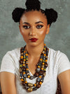 Royal Brown Women's Layered Necklace - HUBBIQ
