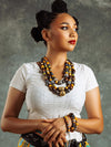 Royal Brown Women's Layered Necklace - HUBBIQ