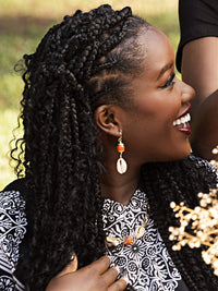 Citrus Cowrie Earrings