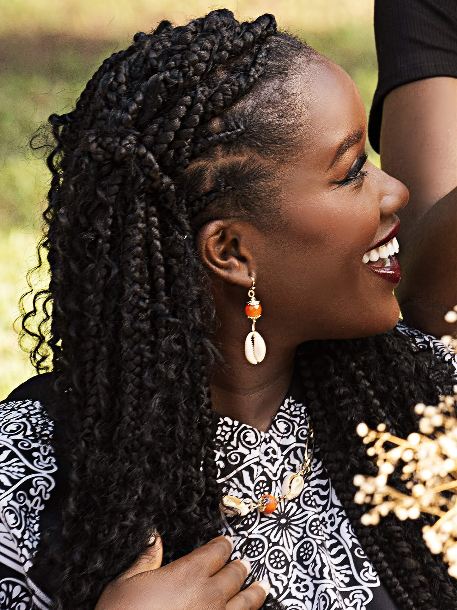 Citrus Cowrie Earrings