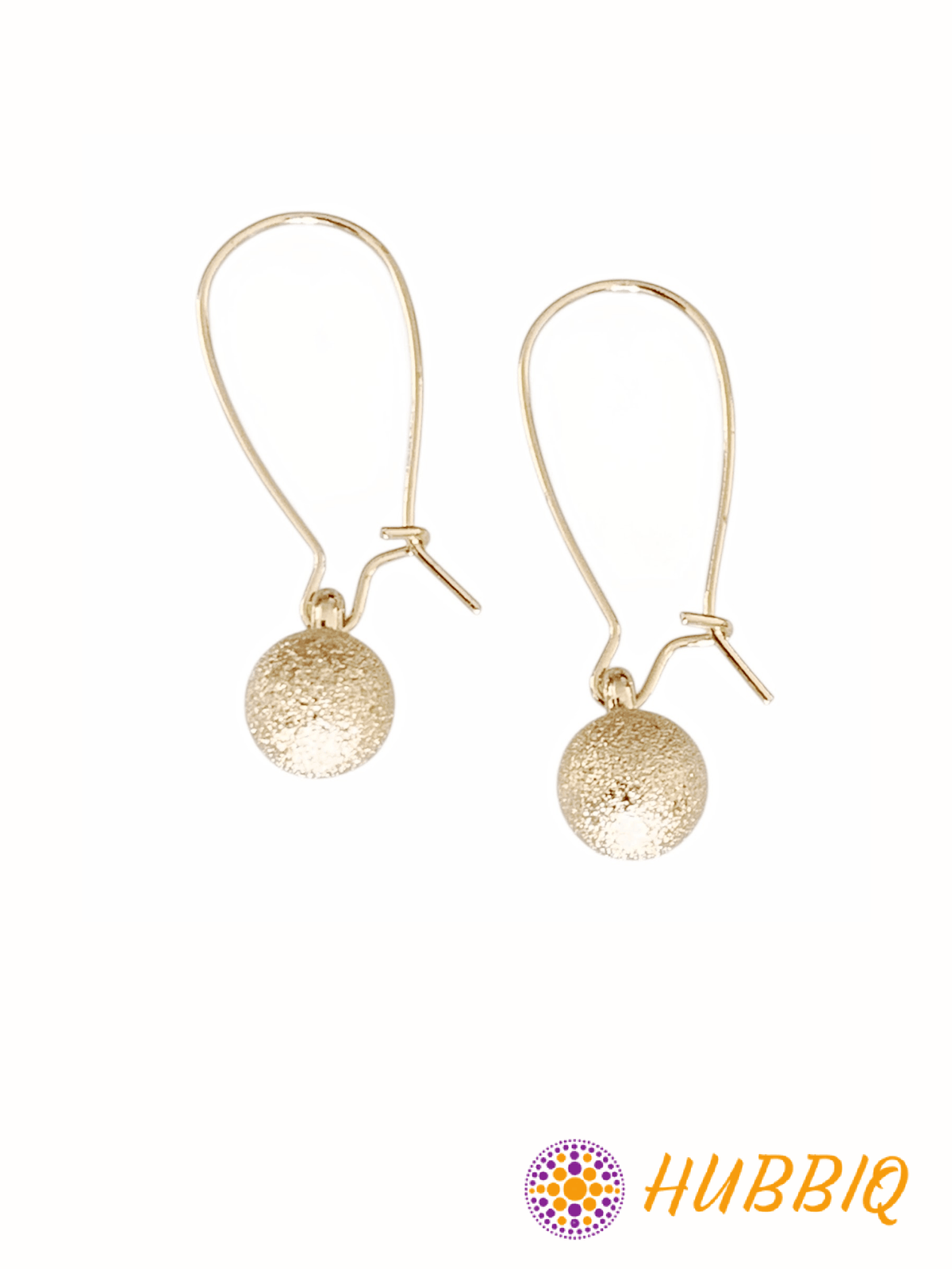 Gold Ball Drop Earrings - HUBBIQ