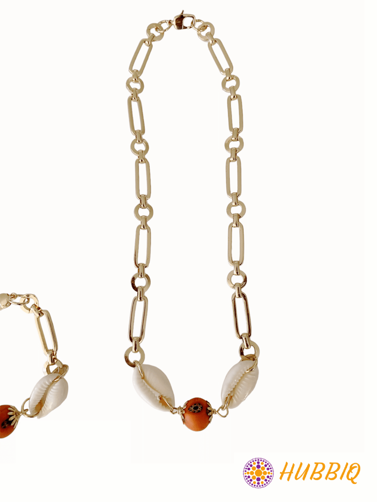 Citrus Cowrie Necklace - HUBBIQ