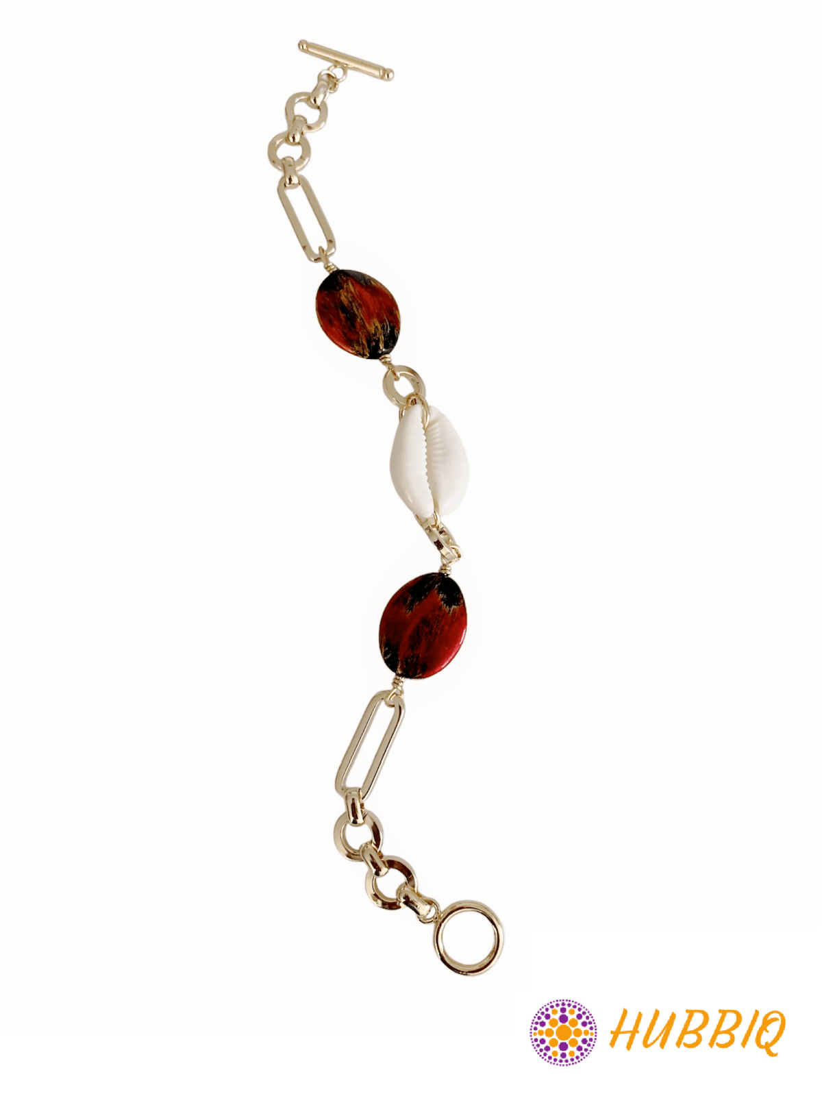 Flame Cowrie Bracelet - HUBBIQ