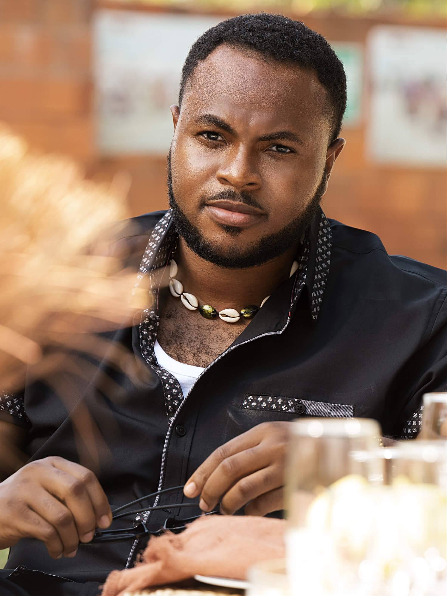 Men's Foliage Cowrie Necklace